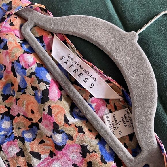 Pink Babydoll Sheer Short sleeve Button Up Size Large - Picture 8 of 10